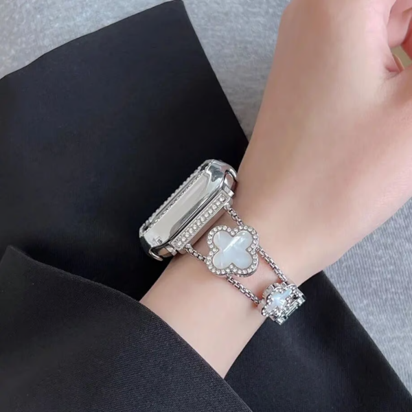 アップル ウォッチ バンド おしゃれ apple watch ブレスレット バンド ヴァンクリーフ チェーン Van Cleef apple watch バンド おすすめ ブランドコピー 人気 女性