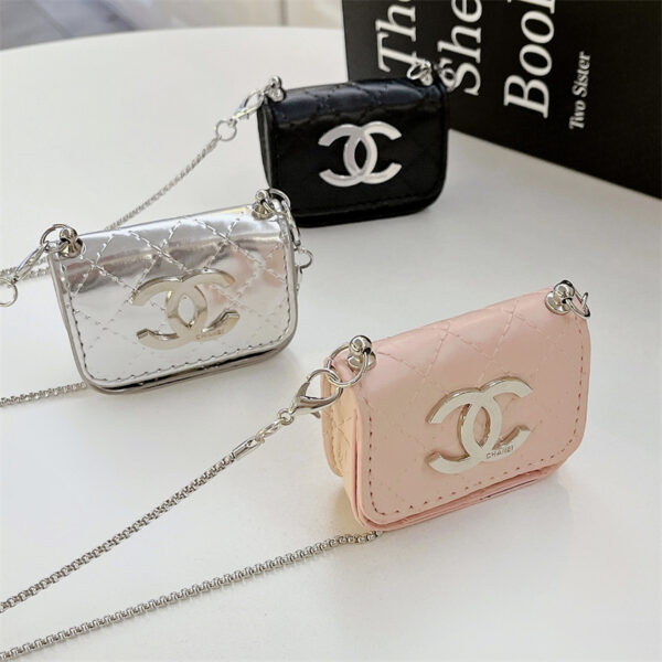 airpodsケース シャネル エアポッツ ケース ハイ ブランド おしゃれ 女子 chanel エアポッズ 第四世代 ケース airpodspro2/pro ケース ショルダー付き